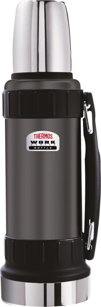 Thermos Work 1,2L Dark Grey termos med skrulokk og kopp — designet for jobb og tur