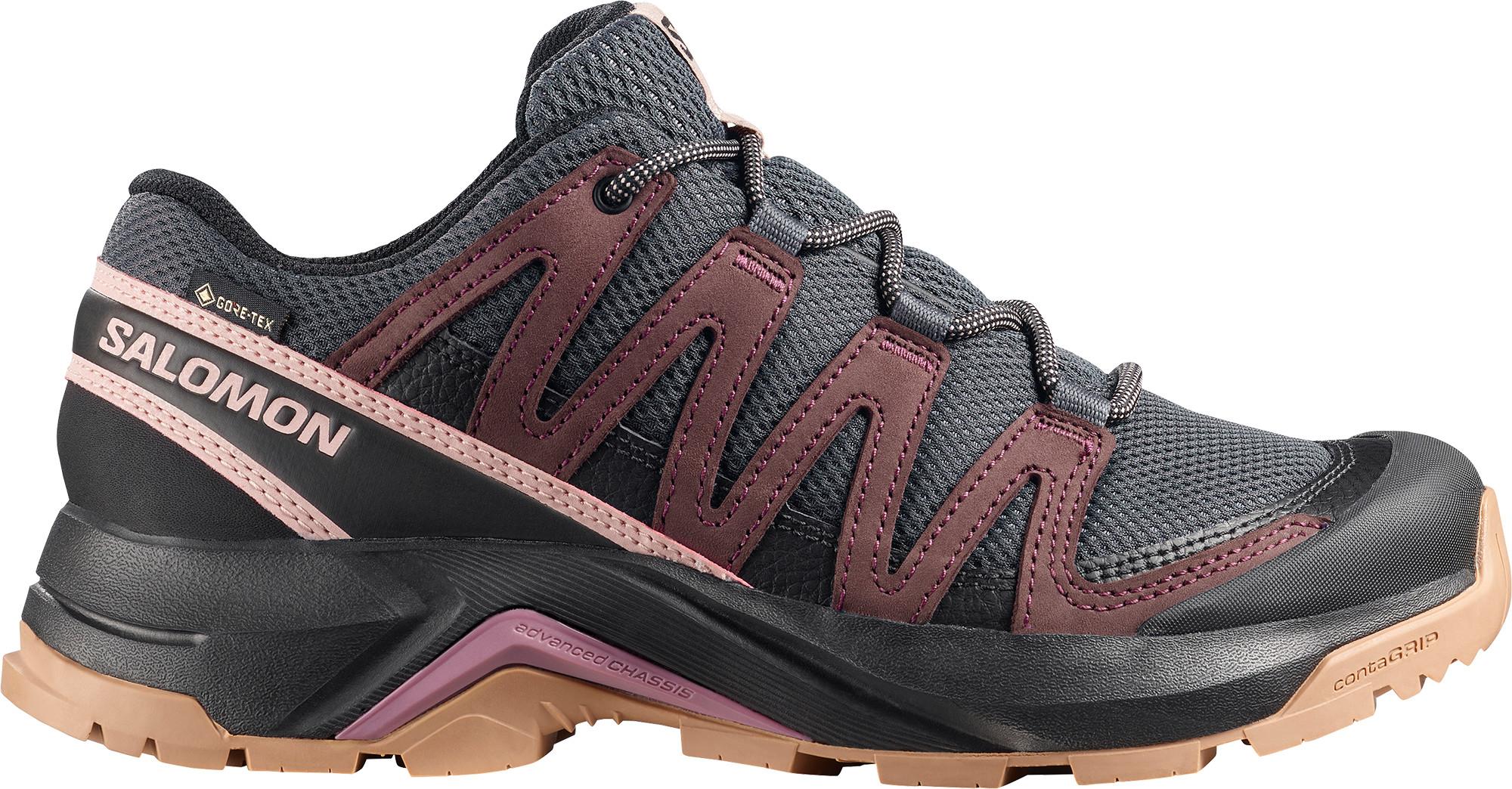Salomon Women's X-Adventure Recon GORE-TEX tursko i grå og brun fargekombo