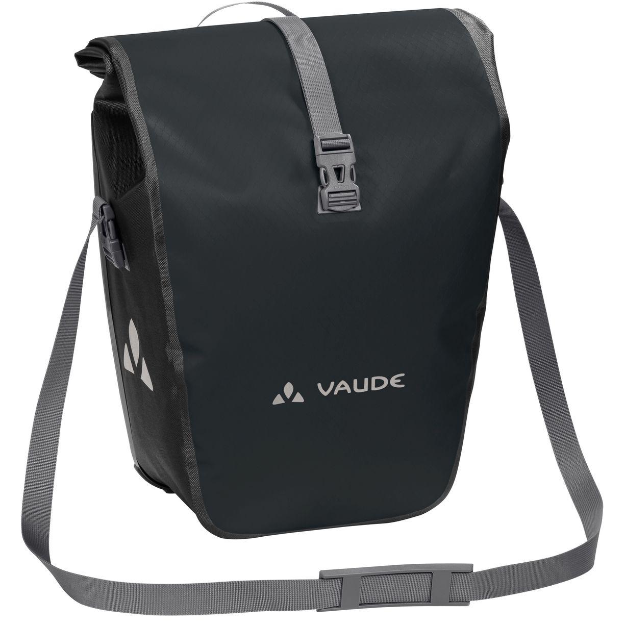 VAUDE Aqua Back 2-pack svart sykkelveske på bagasjebrett