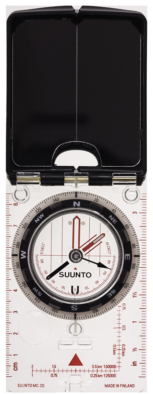 Suunto MC-2 Global speilkompass i svart med clinometer og justerbar misvisning