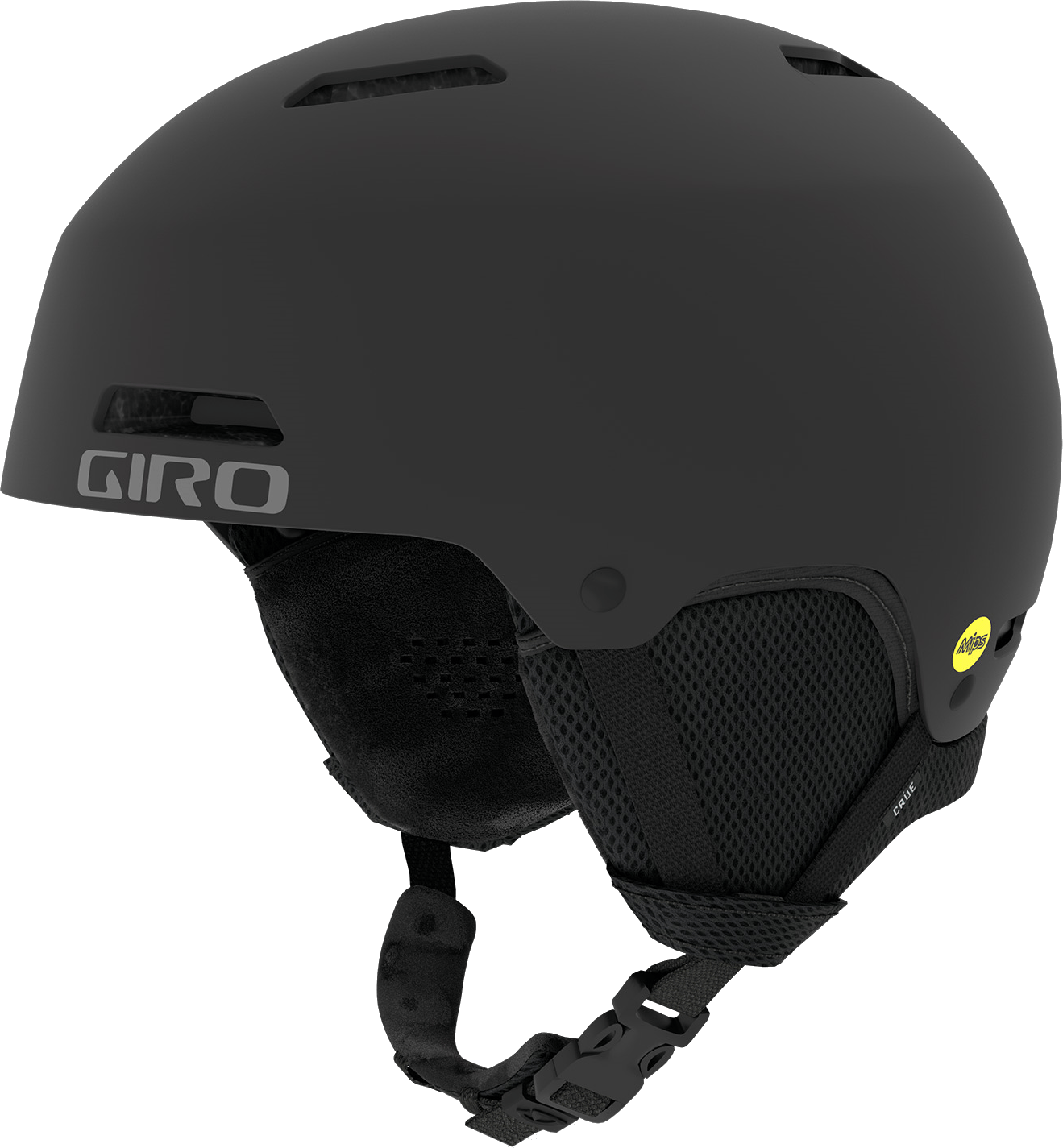 Giro Crue MIPS barneskihjelm i matte black med In Form Fit System