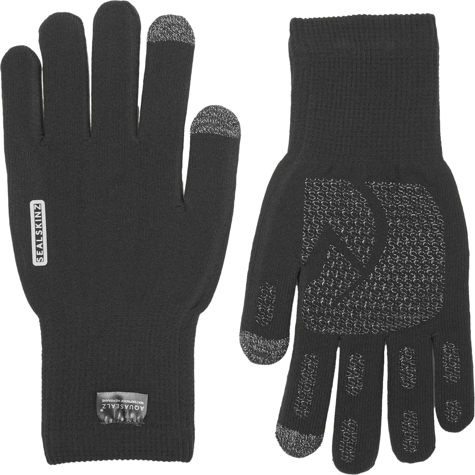 Sealskinz Anmer svart vanntett strikket hanske