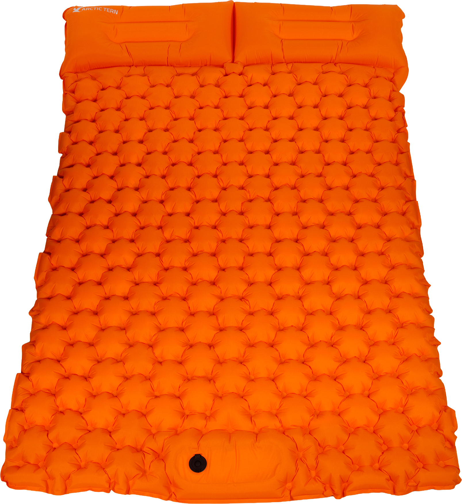 Arctic Tern Airmat Foam Duo dobbelt liggeunderlag i oransje/gull farge med integrert pute