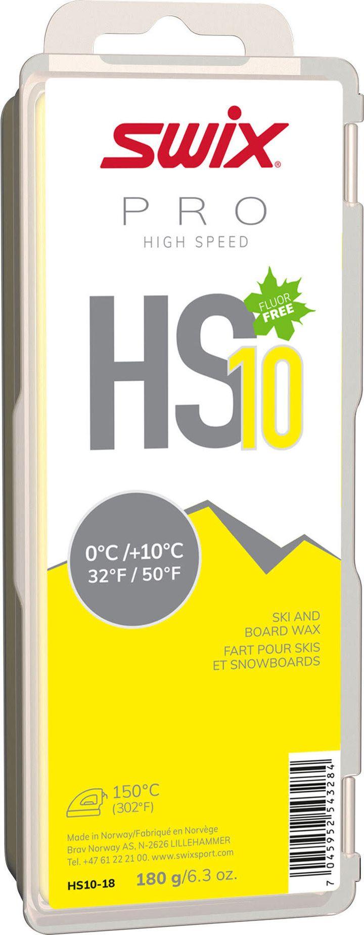Swix HS10 Yellow varmsmelt glidvoks 180g blokk