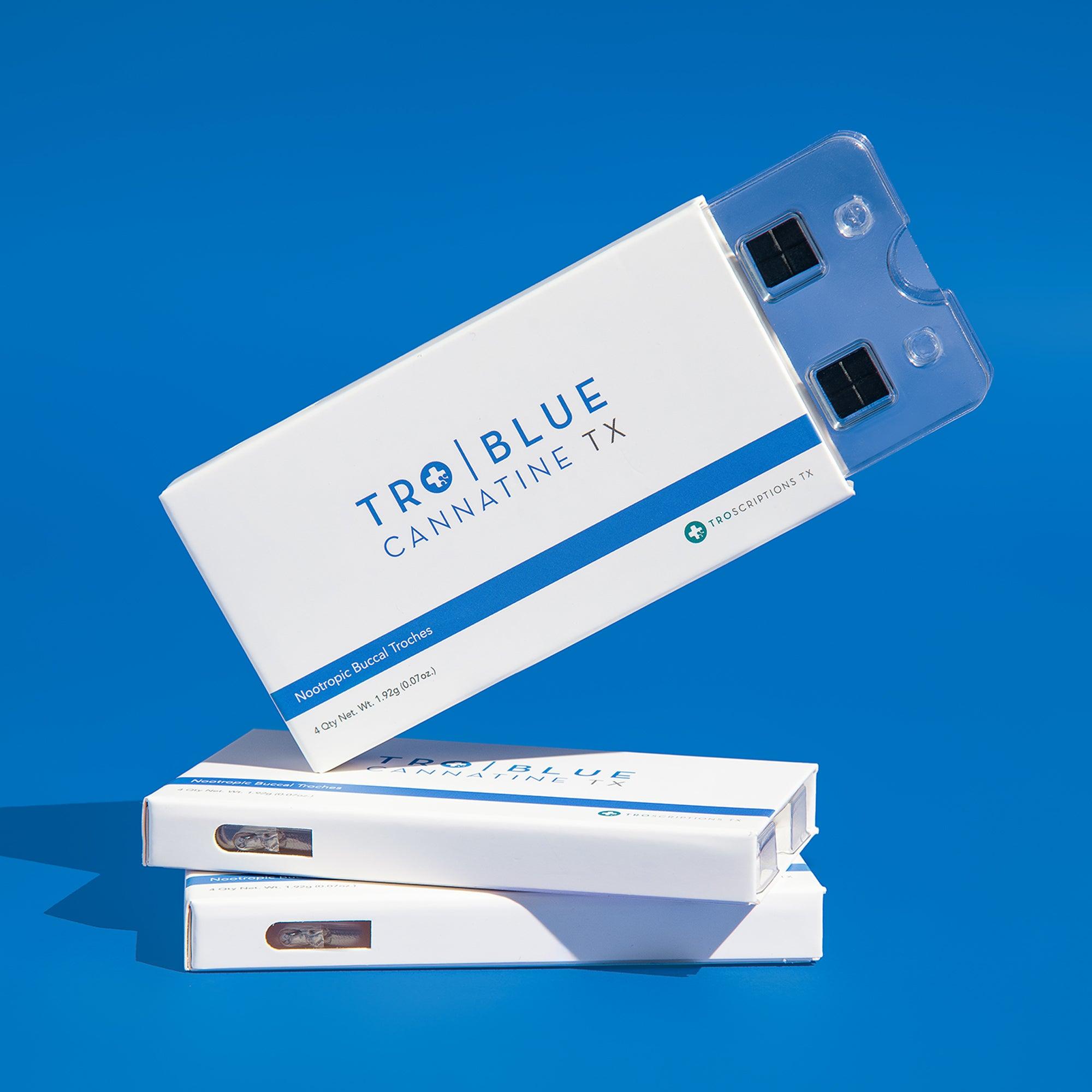 Troscriptions Blue Cannatine methylene blue og nikotin troches