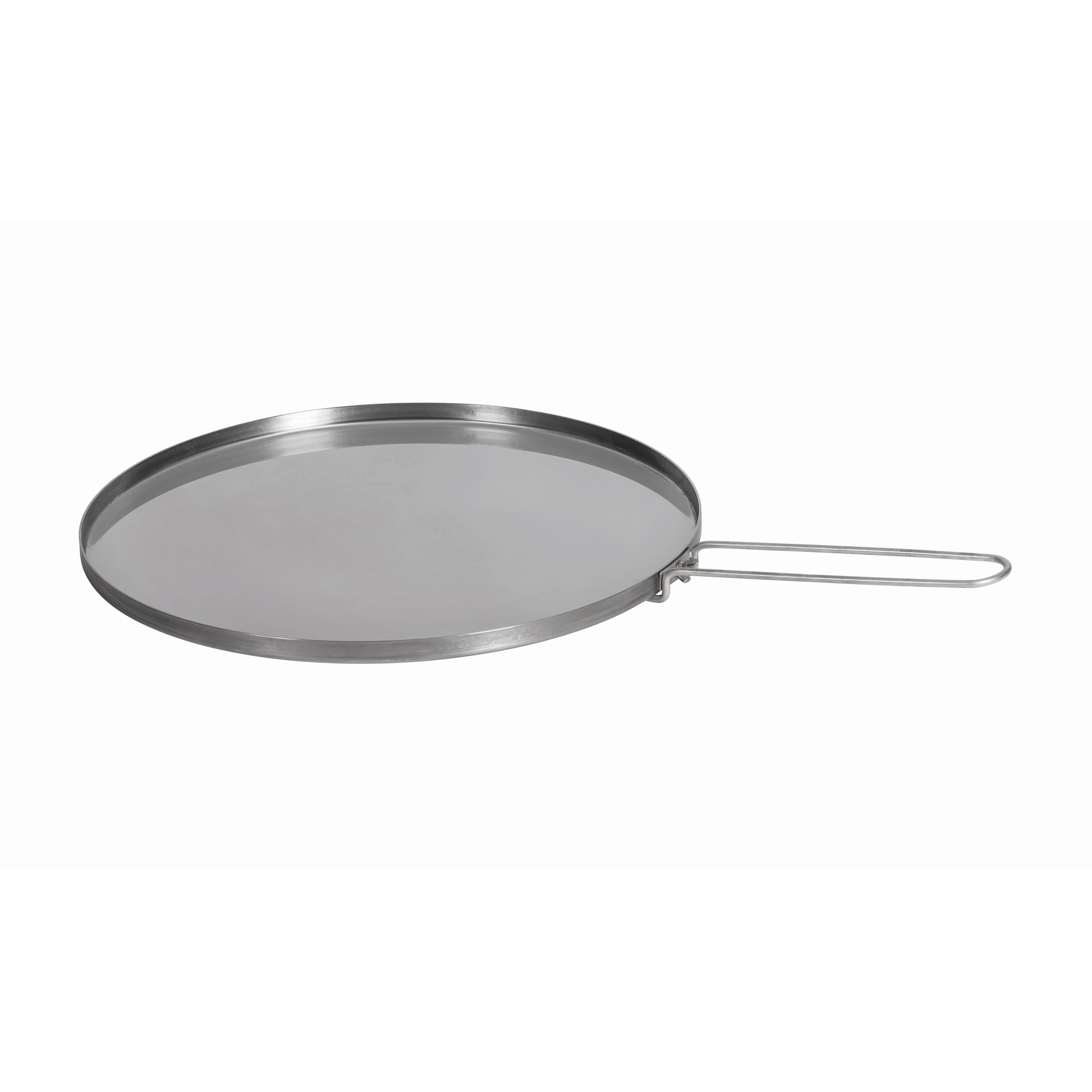 Espegard Griddle stekehelle i rustfritt stål til bålpanne