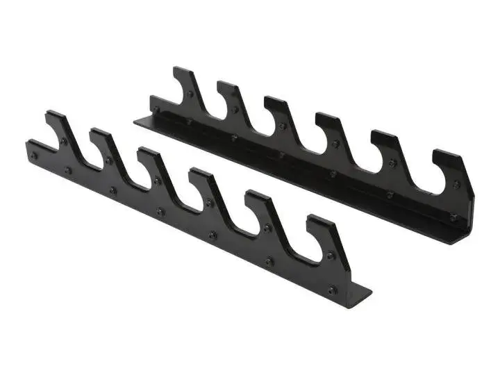 Crossmaxx 6-Bar Horizontal Vektstangstativ montert på vegg, seks stenger horisontalt