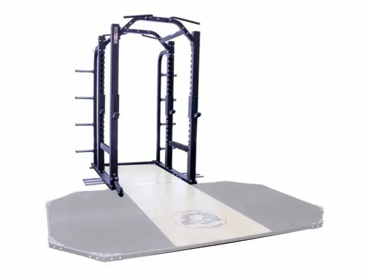 Crossmaxx Power Rack i svart med strikkeattasjement