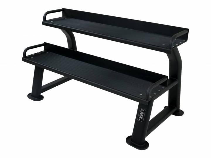 LMX kettlebell rack med gummikledde hyller