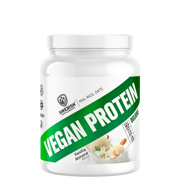 Swedish Supplements Vegan Protein Deluxe 750 g Vanilla Almond