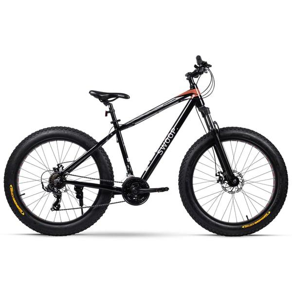 Swoop Fatbike 26 Eventyrer med brede fatbike-hjul og Shimano 21-gir