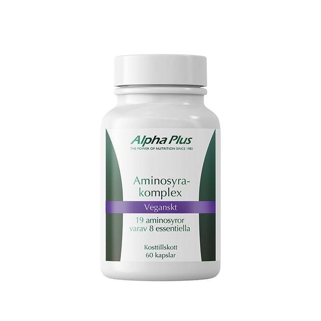 Alpha Plus Aminosyrekompleks 60 kapsler med 19 plantebaserte aminosyrer