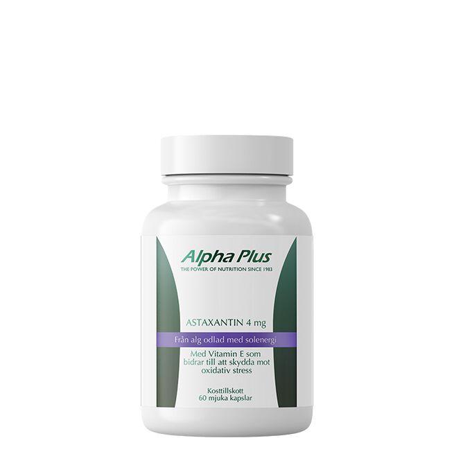 Alpha Plus Astaxantin 4 mg 60 myke kapsler