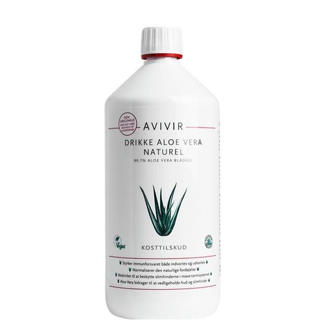Avivir Aloe Vera Juice Naturell 1000 ml flaske