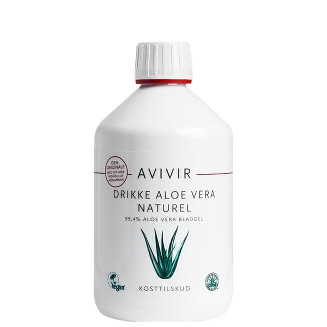 Avivir Aloe Vera Juice Naturell 500 ml flaske