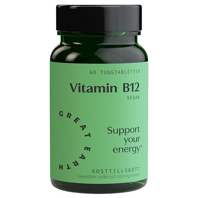 Great Earth Vitamin B12 60 sugetabletter