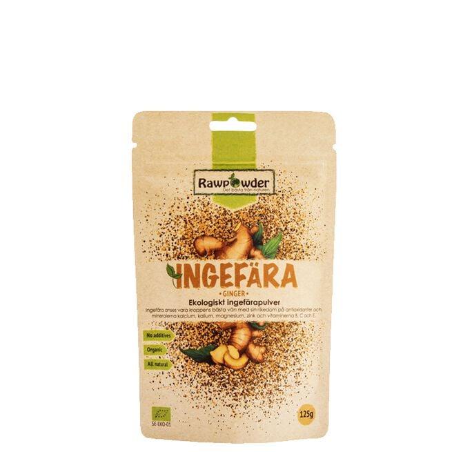 Rawpowder Økologisk Ingefærpulver 125 g