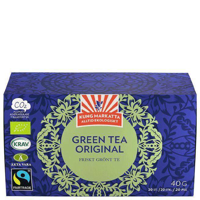 Kung Markatta økologisk grønn te original 20 teposer