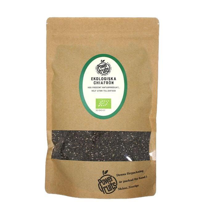 Powerfruits økologiske chiafrø i 1 kg pose