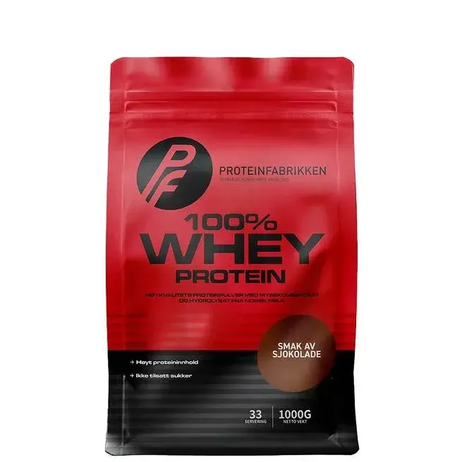 Proteinfabrikken 100% Whey myseproteinpulver 1 kg