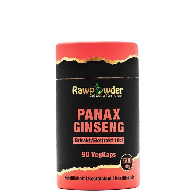 Rawpowder Panax Ginseng Ekstrakt 500mg 90 kapsler
