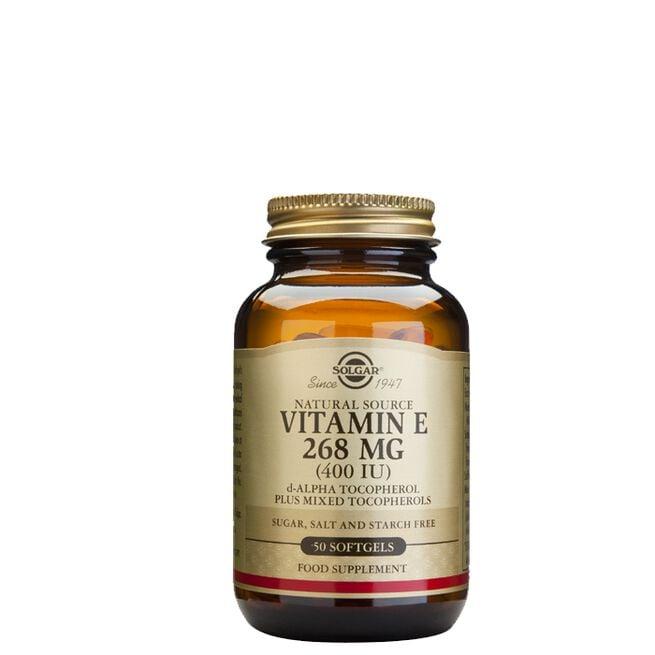Solgar Vitamin E 400 IE 50 myke kapsler