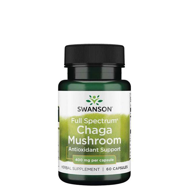 Swanson Full Spectrum Chaga Mushroom 400mg kapsler