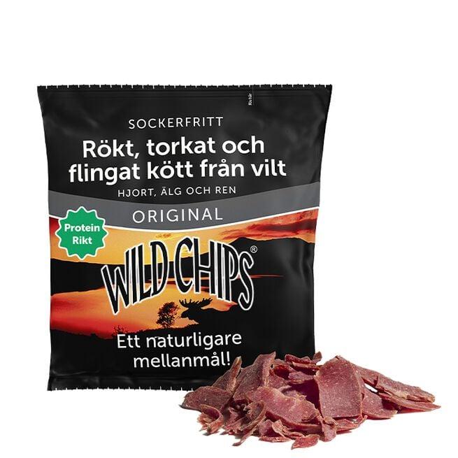WILD CHIPS Jerky 40g elg hjort rein