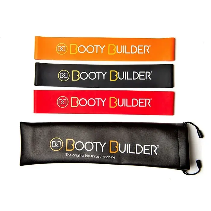 Booty Builder Minibands svart 3-pakk med oppbevaringspose