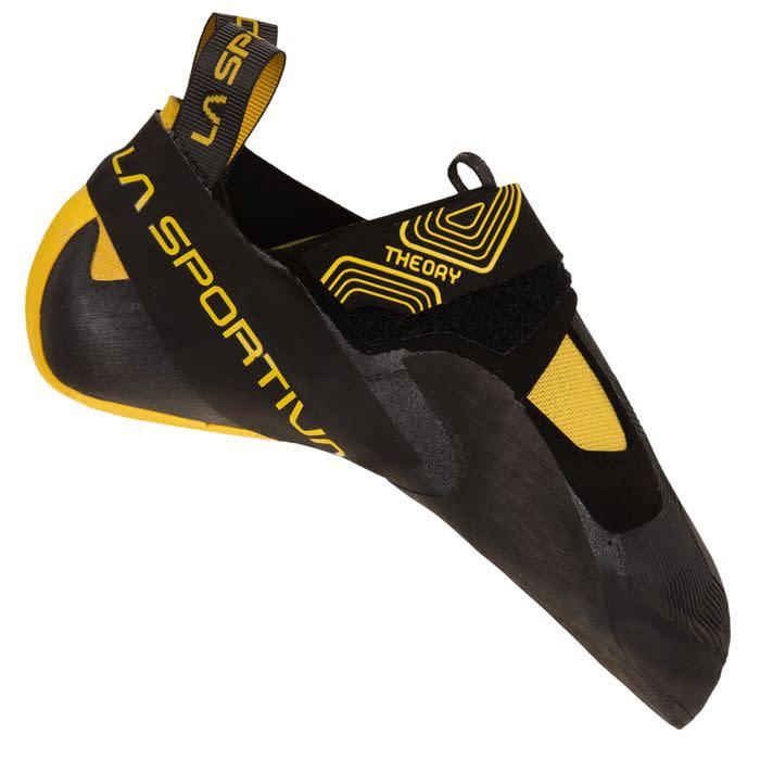 La Sportiva Theory klatresko i svart og gul