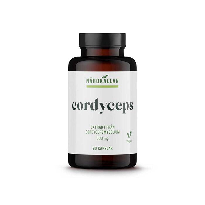 Närokällan Cordyceps 90 kapsler myceliumekstrakt med betaglukaner