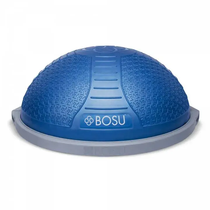 Bosu Bold NextGen Pro balansetrener i blå farge med firkantet tekstur på kuppelen