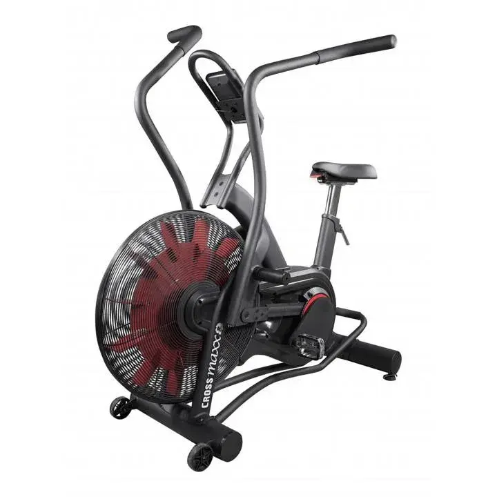 Crossmaxx Air Bike Pro kommersiell airbike med to stålvifteblader og LCD-konsoll med 8 programmer
