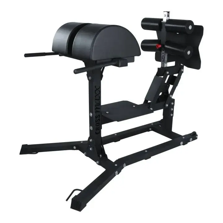 Crossmaxx Glute Ham PRO V2 i sort på hvitt gulv