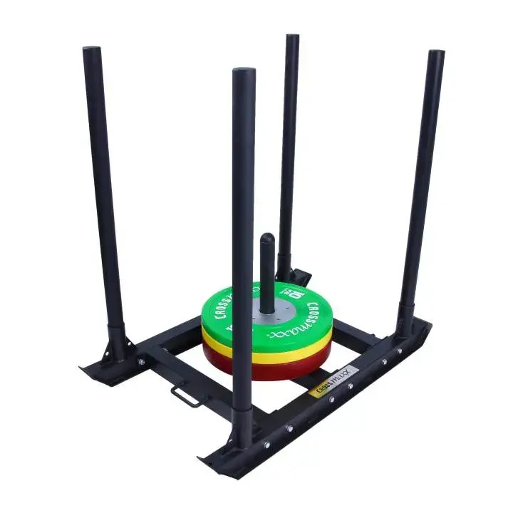 Crossmaxx Power Sled 38 kg kraftig allround sled med fire poler for push og pull