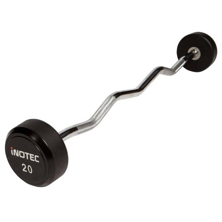 Inotec CPU curl vektstang på 20 kg
