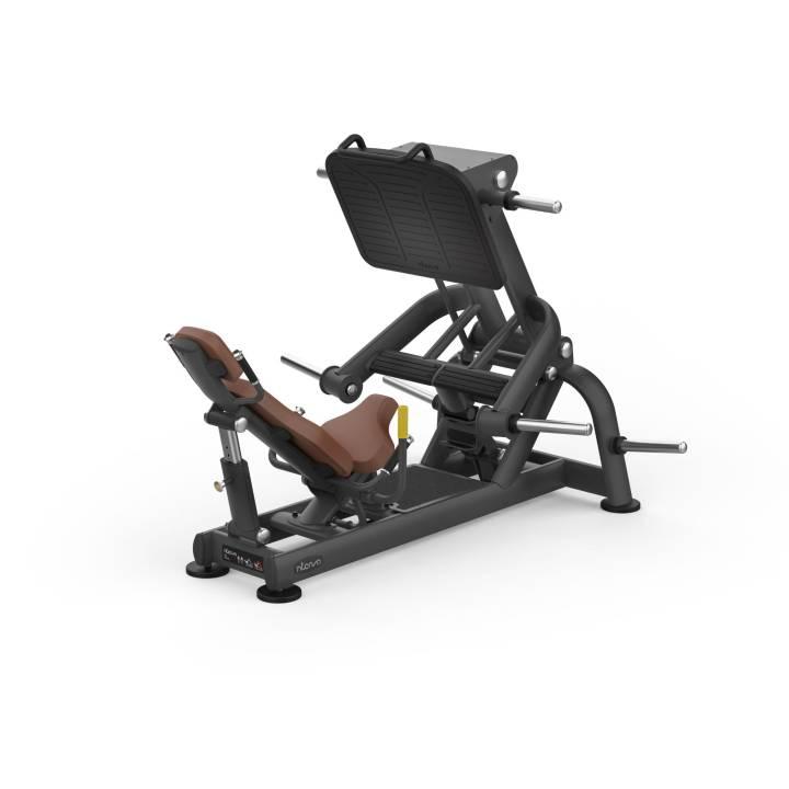 Intenza Zone Line leg press i matt sort til kommersielle gym