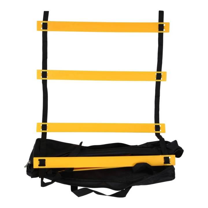 Lifemaxx Speed Ladder koordinasjonsstige i sort og gult