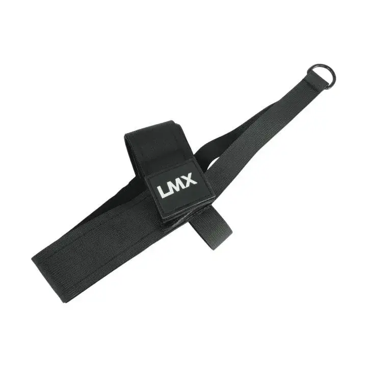 LMX Glute Kickback Strap i svart nylon for kabelmaskin