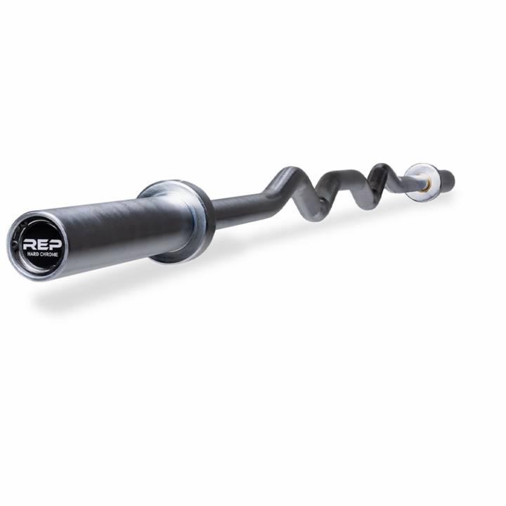 REP Fitness Rackable EZ Curl Bar i hard krom