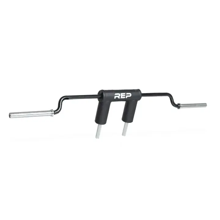 Rep Fitness Safety Squat Bar BB-4600 i sort med polstrede skulderputene