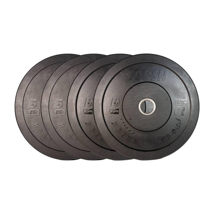SQ&SN CF vektsett med sorte bumperplater
