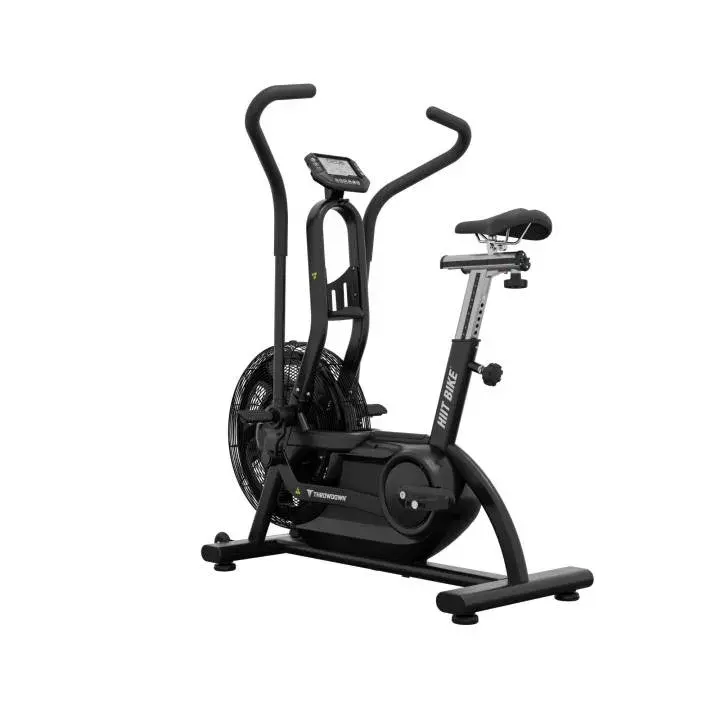 Throwdown HIIT Bike kompakt airbike med dual-action vindmotstand og Bluetooth LCD-konsoll