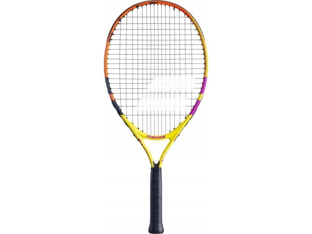 Babolat Nadal 23 tennisracket for barn, Rafaels signaturmodell i blå og gul
