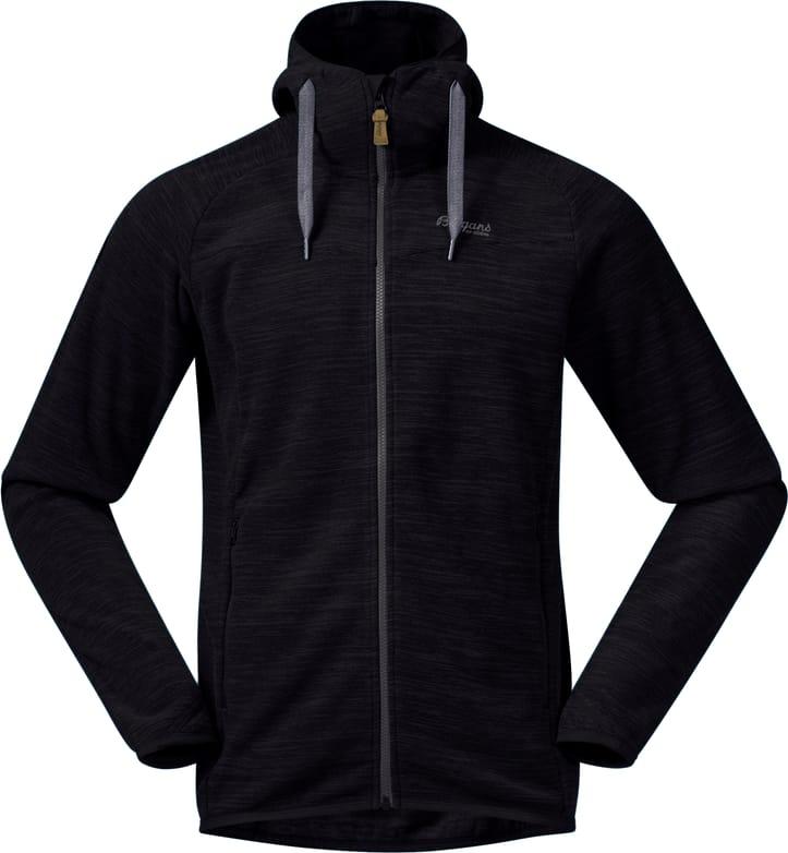 Bergans Hareid Fleece Jacket herre i sort med hette