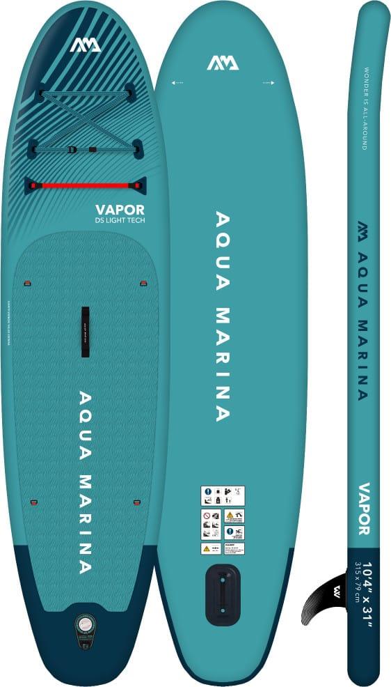 Aqua Marina Vapor SUP oppblåsbart brett i blå