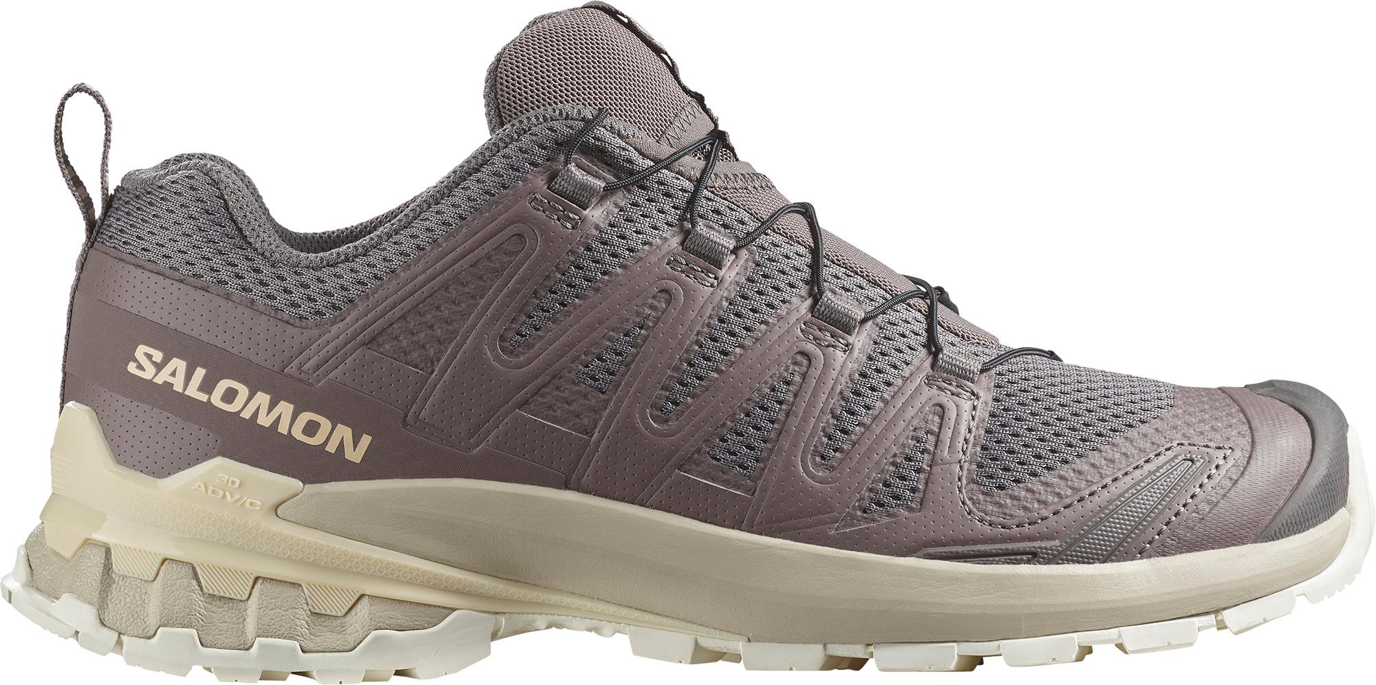 Salomon Women's XA Pro 3D V9 hikingsko i lilla og beige fargekombo